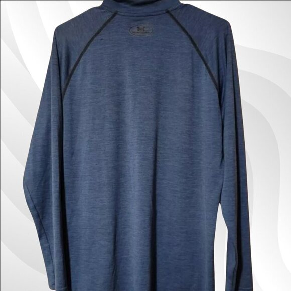 2/$20 Under Armour HeatGear Blue Long Sleeve Pullover Shirt Size M Loose Fit - Picture 2 of 4